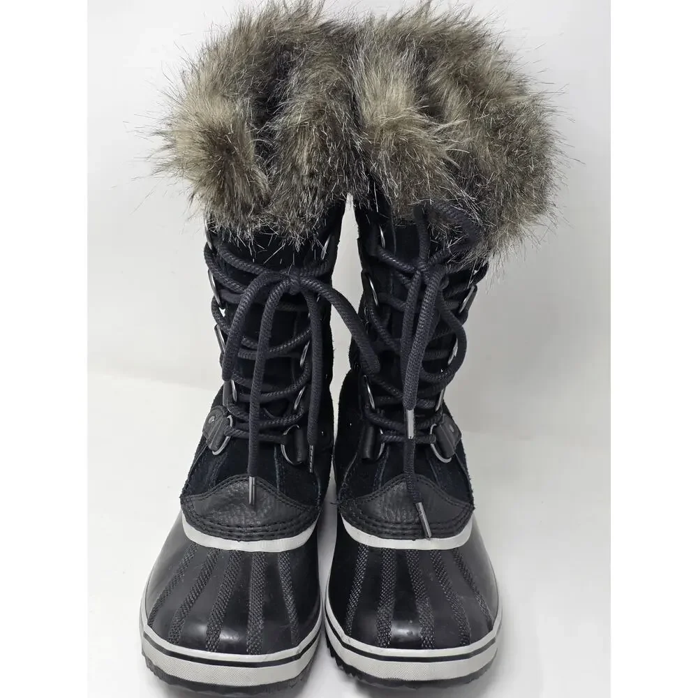Sorel Joan of Arctic Women's Waterproof Snow Boots Black Quarry Size US 9